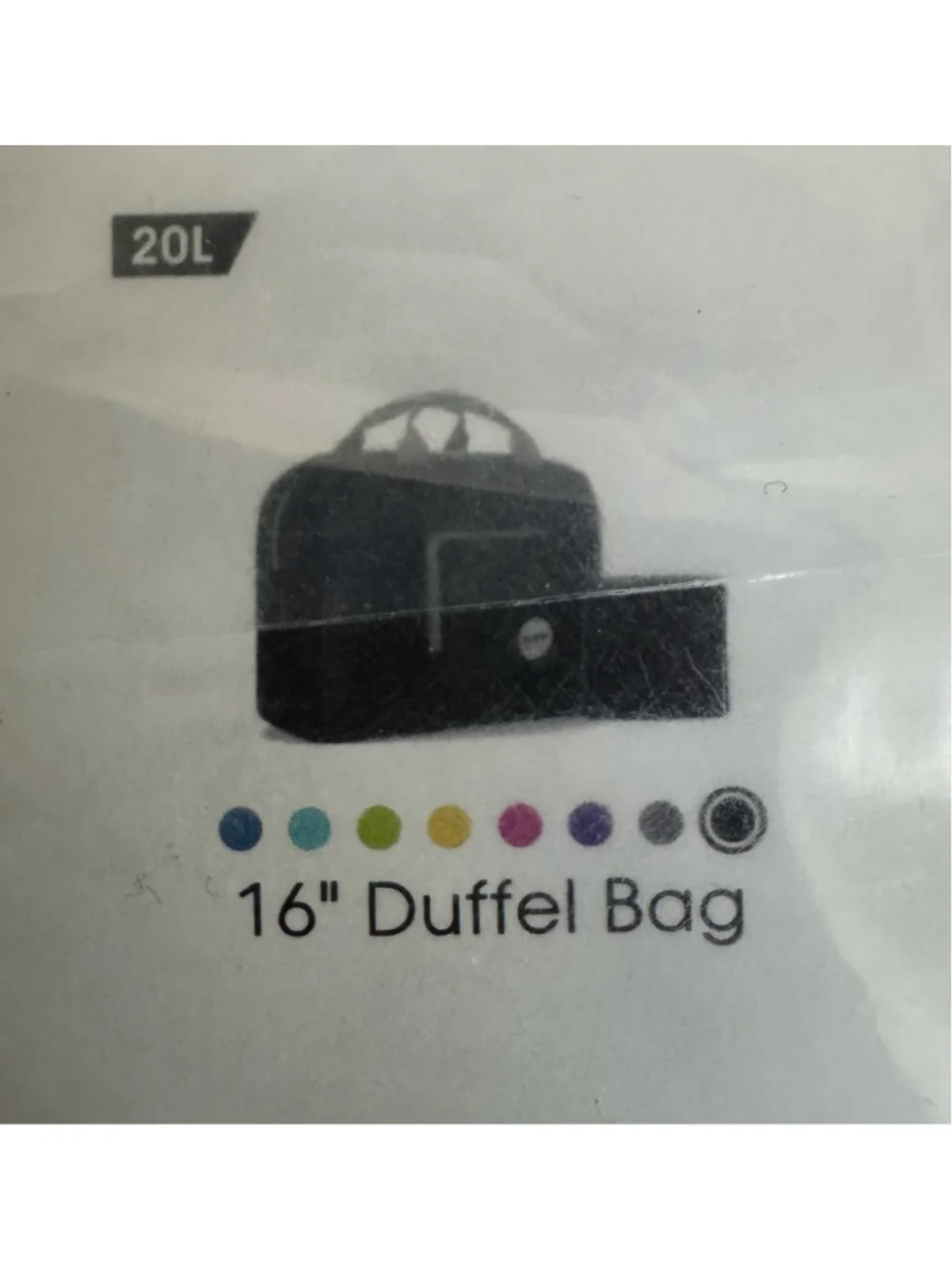 WANDF Foldable Duffel Bag One Size Pink and Gray